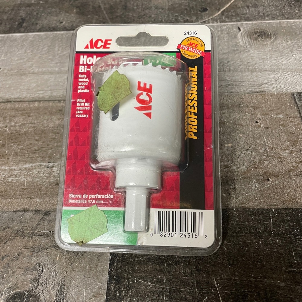 Ace Professional 1-7/8" Bi-Metal Hole Saw 24316 for Metal Wood Plastic